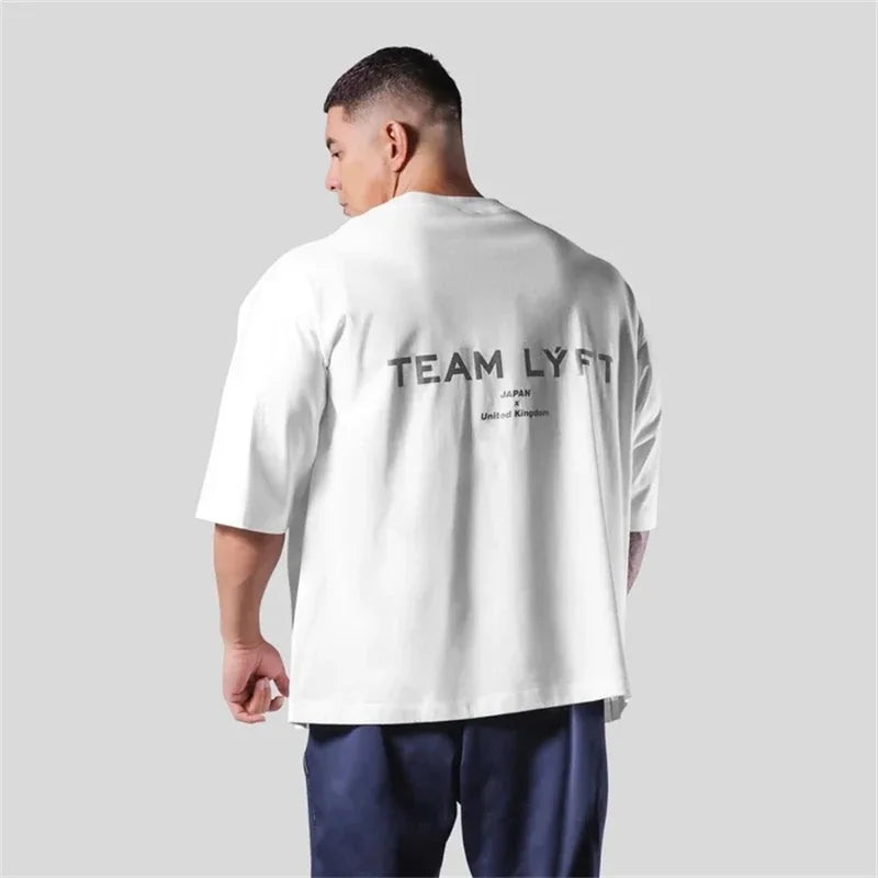Camiseta Gym Algodón Logo Hombre