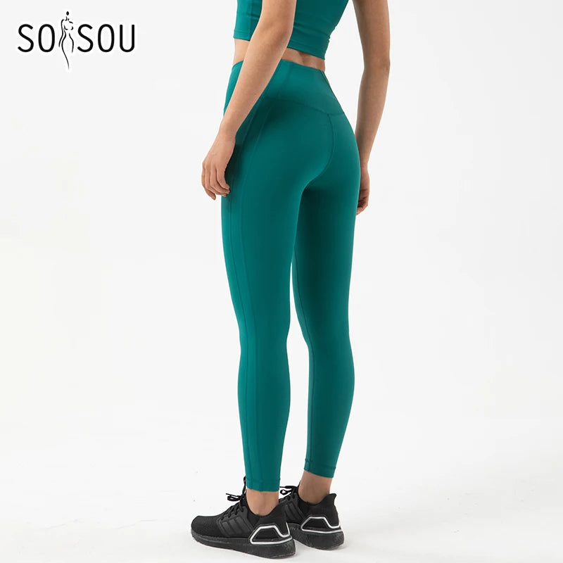 Leggings Nylon Cintura Alta Sin Costuras