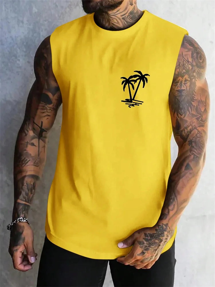 Camiseta Tirantes Palmera Rayado