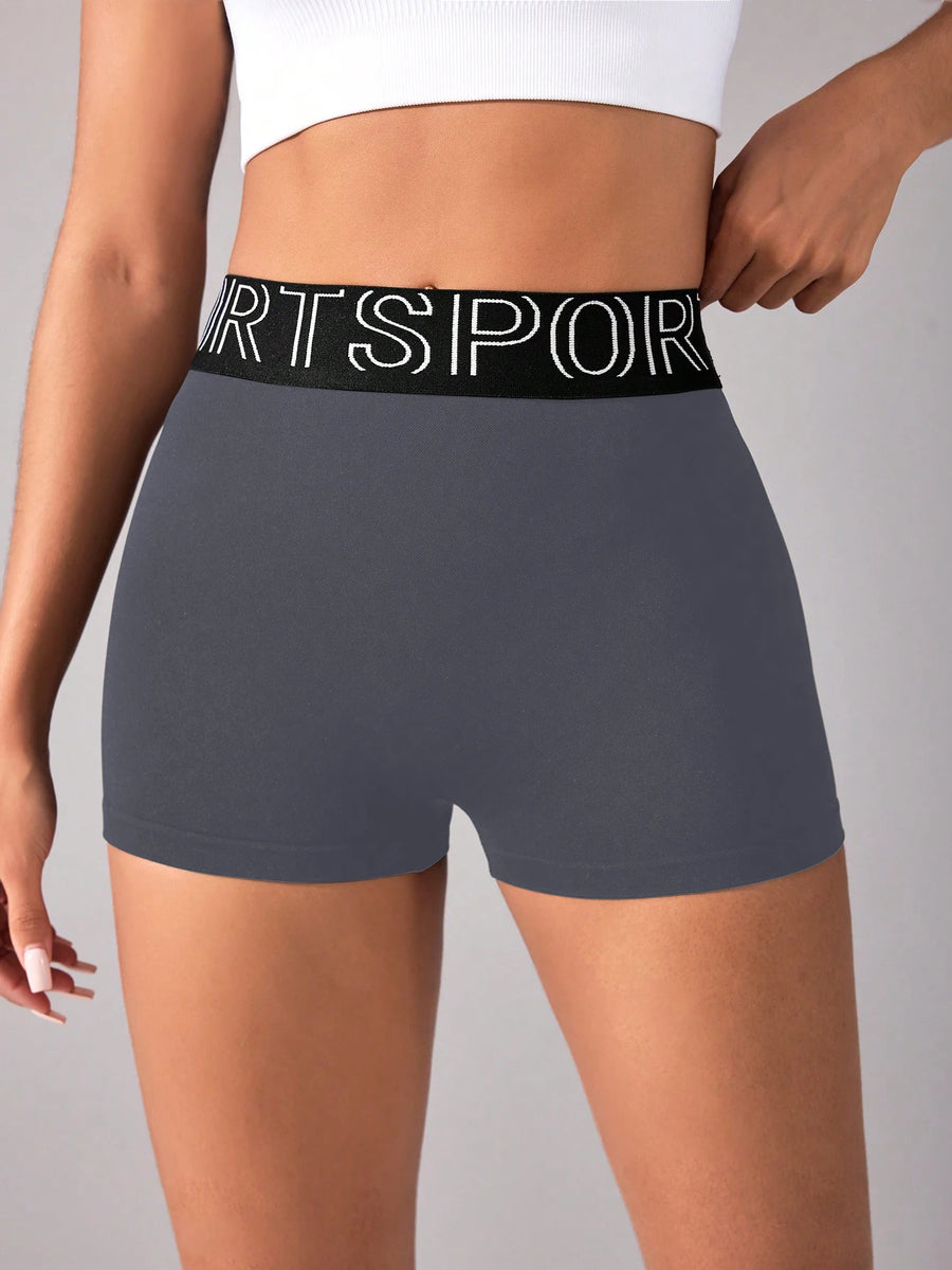 Short Seamless Scrunch Cintura Alta