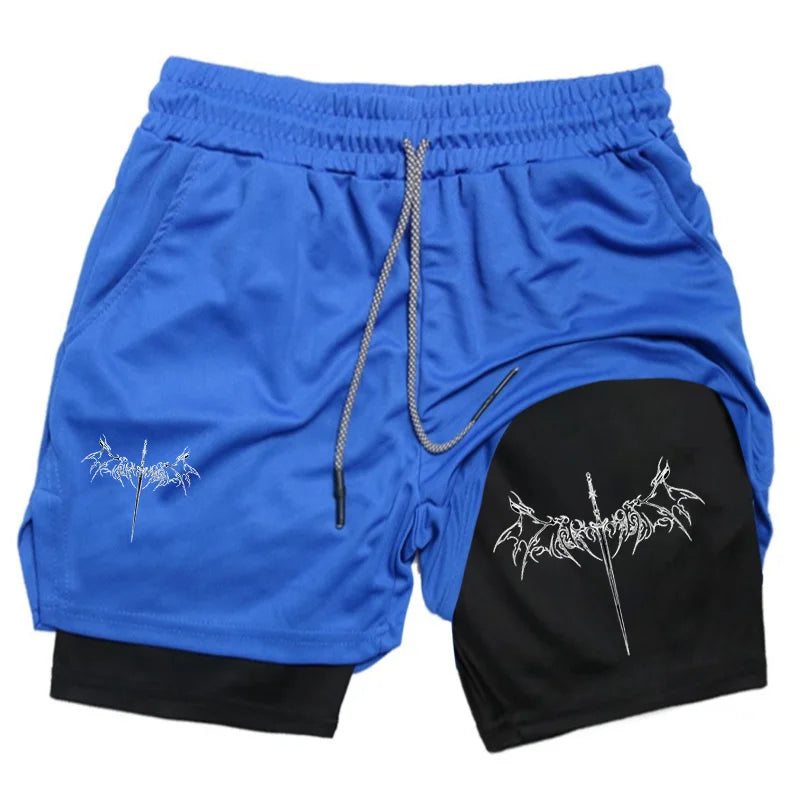 Shorts 2 en 1 Gym con Bolsillo