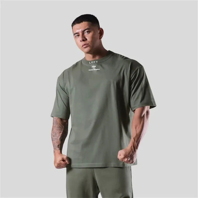 Cotton Gym T-Shirt Loose Fit Premium