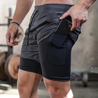 Shorts Fitness 2 en 1 Secado Rápido