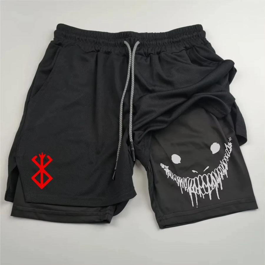 Shorts Running 2 en 1 Compresivos