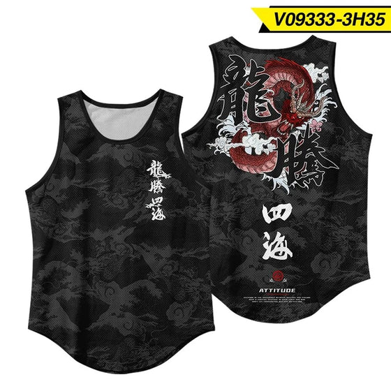 Camiseta Tirantes Estampado 3D Streetwear